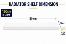 Load image into Gallery viewer, Radiator Shelf – No-Drill Radiator Top Shelf With Brackets