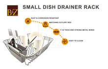 Load image into Gallery viewer, Dish Drainer, Rust Proof Dish Drying Rack, Plate Organizer + Matching Cutlery Box & Optional Dripping Tray
