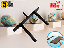 Load image into Gallery viewer, B&Z Invisible Hidden Floating Wall Shelf Brackets Extremely Heavy Duty Long Concealed Invisible Hidden