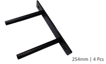 Load image into Gallery viewer, B&Z Heavy Duty Floating Shelf Brackets Long Easy to Fit Concealed Invisible Hidden Plate Bracket | Oak Mantel Timber Scaffold Board Wood Shelf - 5 Sizes & 3 Packs