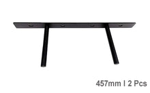 Load image into Gallery viewer, B&Z Heavy Duty Floating Shelf Brackets Long Easy to Fit Concealed Invisible Hidden Plate Bracket | Oak Mantel Timber Scaffold Board Wood Shelf - 5 Sizes & 3 Packs