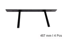 Load image into Gallery viewer, B&Z Heavy Duty Floating Shelf Brackets Long Easy to Fit Concealed Invisible Hidden Plate Bracket | Oak Mantel Timber Scaffold Board Wood Shelf - 5 Sizes & 3 Packs