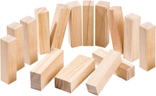 Load image into Gallery viewer, Pinewood Carving Blocks Kit – 15 & 16 Pcs Smooth Unfinished Whittling Wood for DIY Craft & Hobby (Adults & Kids)