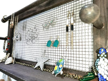 Load image into Gallery viewer, B & Z Rustic Jewellery Organizer - Wall Mounted Holder with Bracelet Rod & 16 Hooks