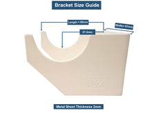 Load image into Gallery viewer, Radiator Brackets - Designer Vertical Column Dual Arm | Available in 4 Sizes & 4 Colour Options