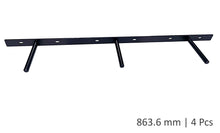 Load image into Gallery viewer, B&Z Heavy Duty Floating Shelf Brackets Long Easy to Fit Concealed Invisible Hidden Plate Bracket | Oak Mantel Timber Scaffold Board Wood Shelf - 5 Sizes & 3 Packs