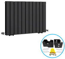 Load image into Gallery viewer, Radiator Brackets - Designer Vertical Column Dual Arm | Available in 4 Sizes & 4 Colour Options