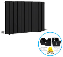 Load image into Gallery viewer, Radiator Brackets - Designer Vertical Column Dual Arm | Available in 4 Sizes & 4 Colour Options