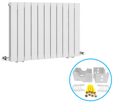 Load image into Gallery viewer, Radiator Brackets - Designer Vertical Column Dual Arm | Available in 4 Sizes & 4 Colour Options