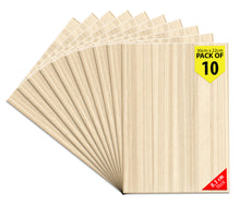 Load image into Gallery viewer, B&Z Paulownia Wood Sheets | Smooth, Easy to Cut, Nice Grain Pattern | Perfect for DIY, Pyrography, Painting, Laser Cutting, Modelling, Home Decor & Any Creative Projects