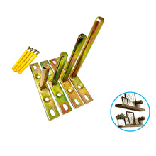 Load image into Gallery viewer, 2Pcs T Shelf Brackets | Concealed Shelf Supports Hidden Floating Metal Bracket Masonry Walls Mount Wooden Oak Mantle Timber Shelf Support Brackets - Available in 4 Sizes