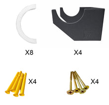 Load image into Gallery viewer, Radiator Brackets - Designer Vertical Column Dual Arm | Available in 4 Sizes & 4 Colour Options