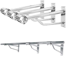 Load image into Gallery viewer, B&Z | Heavy Duty Clothes Rail Brackets for Heavy Duty Wall Mounted - Home Garments & Boutique Display Rails With Brackets | Available in 6 & 8 Foots