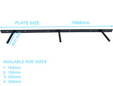 Load image into Gallery viewer, B&Z Custom Made Plate Shelf Brackets | Heavy Duty Floating Concealed Mantel Oak Shelf Support Wall Mount Scaffold Board Flying Shelve For Dry & Brick Wall - 5 Sizes