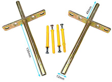 Load image into Gallery viewer, Cross Shelf Brackets | Heavy Duty Invisible Floating Shelf Supports | Wall-Mounted Oak & Timber Mantle Shelves | 9 Sizes