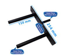 Load image into Gallery viewer, B&Z Invisible Hidden Floating Wall Shelf Brackets Extremely Heavy Duty Long Concealed Invisible Hidden