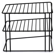 Load image into Gallery viewer, B&Z Cabnet Storage Shelf rack - 3 Tier Cabnet Dish Rack - Corner Dish Organizer - Work Top Kitchen Plate Organizer | Heavy Duty, Multipurpose, Spacious & Rust Free - (25 x 25 x 19.5cm)