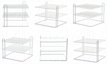 Load image into Gallery viewer, B&Z 3 Tier Cabnet Dish Rack - Corner Dish Organizer - Cabnet Storage Shelf rack - Work Top Kitchen Plate Organizer | Heavy Duty, Multipurpose, Spacious & Rust Free - (25 x 25 x 20.5cm)