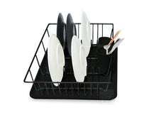 Load image into Gallery viewer, B&Z Extra Wide Kitchen Dish Drainer Rack, Over the Sink Draining Board, On Counter Plate Rack, Dish Drying Rack, Plate Organizer + Removable Cutlery Box & Drip Tray | 3 Colors
