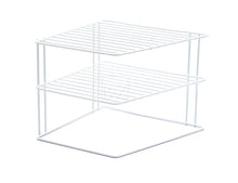 Load image into Gallery viewer, B&Z Cabnet Storage Shelf rack - 3 Tier Cabnet Dish Rack - Corner Dish Organizer - Work Top Kitchen Plate Organizer | Heavy Duty, Multipurpose, Spacious & Rust Free - (25 x 25 x 19.5cm)