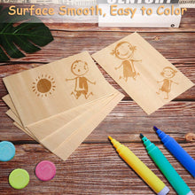 Load image into Gallery viewer, B&Z Paulownia Wood Sheets | Smooth, Easy to Cut, Nice Grain Pattern | Perfect for DIY, Pyrography, Painting, Laser Cutting, Modelling, Home Decor & Any Creative Projects