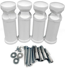 Load image into Gallery viewer, B&Z Set of Universal Brackets for Heated Towel Rail Radiator Strong & Easy To Fit
