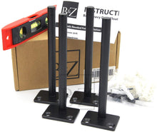 Load image into Gallery viewer, B&Z Heavy Duty Long Concealed Invisible Hidden Floating Shelf Support Industrial Brackets Best for Drywall & Brickwall Blind Scaffold Board Shelve - 3 Sizes & 3 Packs