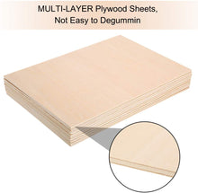 Load image into Gallery viewer, B&Z Paulownia Wood Sheets | Smooth, Easy to Cut, Nice Grain Pattern | Perfect for DIY, Pyrography, Painting, Laser Cutting, Modelling, Home Decor & Any Creative Projects