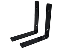 Load image into Gallery viewer, B & Z 2x Heavy Duty Shelf Brackets | Rustic Metal L Brackets for Wood & Scaffold