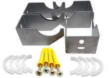 Load image into Gallery viewer, Radiator Brackets - Designer Vertical Column Dual Arm | Available in 4 Sizes & 4 Colour Options