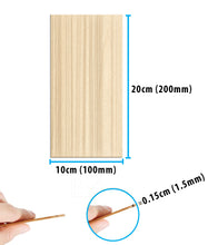 Load image into Gallery viewer, B&Z Paulownia Wood Sheets | Smooth, Easy to Cut, Nice Grain Pattern | Perfect for DIY, Pyrography, Painting, Laser Cutting, Modelling, Home Decor & Any Creative Projects
