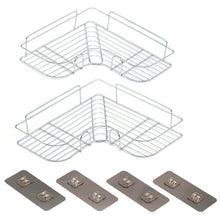 Load image into Gallery viewer, B&Z Corner Shower Rack, Drill Free - Shower Caddy, Corner Shelf, Bath Caddy, Storage Basket, Shower Shelf, Wall Space Organizer, Home Storage Solution, | 2 Pcs - 3 Colors