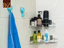 Load image into Gallery viewer, B&Z Corner Shower Rack, Drill Free - Shower Caddy, Corner Shelf, Bath Caddy, Storage Basket, Shower Shelf, Wall Space Organizer, Home Storage Solution, | 2 Pcs - 3 Colors