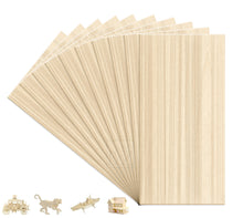 Load image into Gallery viewer, B&Z Paulownia Wood Sheets | Smooth, Easy to Cut, Nice Grain Pattern | Perfect for DIY, Pyrography, Painting, Laser Cutting, Modelling, Home Decor & Any Creative Projects