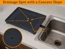 Load image into Gallery viewer, B&Z Drip Tray, Dish Drainer Tray, Universal Draining Board, Sink Side Dripping Tray, On Counter Dish Draining Plastic Mat | Universal Size, 3 Colors, Easy to Clean, Modern, Durable & Functional Design