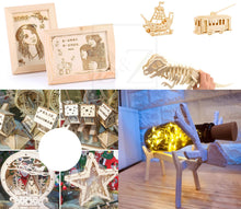 Load image into Gallery viewer, B&Z Paulownia Wood Sheets | Smooth, Easy to Cut, Nice Grain Pattern | Perfect for DIY, Pyrography, Painting, Laser Cutting, Modelling, Home Decor & Any Creative Projects