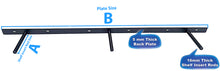 Load image into Gallery viewer, B&Z Custom Made Plate Shelf Brackets | Heavy Duty Floating Concealed Mantel Oak Shelf Support Wall Mount Scaffold Board Flying Shelve For Dry & Brick Wall - 5 Sizes