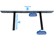 Load image into Gallery viewer, B&Z Custom Made Plate Shelf Brackets | Heavy Duty Floating Concealed Mantel Oak Shelf Support Wall Mount Scaffold Board Flying Shelve For Dry & Brick Wall - 5 Sizes