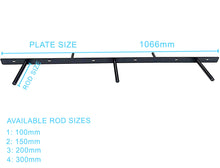 Load image into Gallery viewer, B&Z Customizable Floating Plate Shelf Support Brackets Extremly Heavy Duty Invisible Oak Mantel Timber Scaffold Board Reclaimed Railway Sleeper Wood Shelf