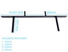 Load image into Gallery viewer, B&Z Customizable Floating Plate Shelf Support Brackets Extremly Heavy Duty Invisible Oak Mantel Timber Scaffold Board Reclaimed Railway Sleeper Wood Shelf