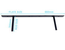 Load image into Gallery viewer, B&Z Heavy Duty Floating Shelf Brackets Long Easy to Fit Concealed Invisible Hidden Plate Bracket | Oak Mantel Timber Scaffold Board Wood Shelf - 5 Sizes & 3 Packs