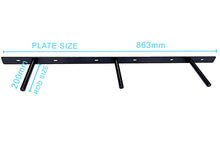 Load image into Gallery viewer, B&Z Heavy Duty Floating Shelf Brackets Long Easy to Fit Concealed Invisible Hidden Plate Bracket | Oak Mantel Timber Scaffold Board Wood Shelf - 5 Sizes & 3 Packs