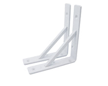 Load image into Gallery viewer, B & Z 2x Heavy Duty Shelf Brackets | Rustic Metal L Brackets for Wood & Scaffold