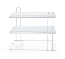 Load image into Gallery viewer, B&Z 3 Tier Cabnet Dish Rack - Corner Dish Organizer - Cabnet Storage Shelf rack - Work Top Kitchen Plate Organizer | Heavy Duty, Multipurpose, Spacious & Rust Free - (25 x 25 x 20.5cm)