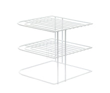 Load image into Gallery viewer, B&Z Cabnet Storage Shelf rack - 3 Tier Cabnet Dish Rack - Corner Dish Organizer - Work Top Kitchen Plate Organizer | Heavy Duty, Multipurpose, Spacious & Rust Free - (22.5 x 22.5 x 20cm)