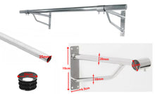 Load image into Gallery viewer, B&Z | Heavy Duty Clothes Rail Brackets for Heavy Duty Wall Mounted - Home Garments & Boutique Display Rails With Brackets | Available in 6 & 8 Foots