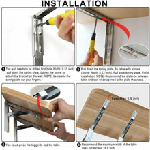 Load image into Gallery viewer, B&Z Heavy Duty Folding Shelf Brackets Stainless Steel Collapsible (Pair)