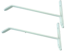 Load image into Gallery viewer, B&Z | 2X Energy Saving Universal Radiator Shelf Brackets - White Radiator Cover Supports | Drill Free Solution for Your Central Heating Radiator Shelves