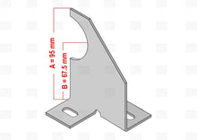 Load image into Gallery viewer, B & Z Universal Vertical Radiator Designer Single Arm, Central Heating - Radiator Wall Mount Bracket with Free Fixing Kit | Available in 5 Color & Sizes