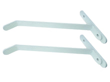 Load image into Gallery viewer, B&Z | 2X Energy Saving Universal Radiator Shelf Brackets - White Radiator Cover Supports | Drill Free Solution for Your Central Heating Radiator Shelves